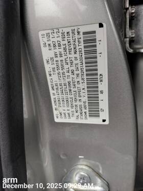 75312stka01zl Acura Rdx 2011 Door Moulding Front 9595945