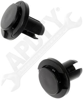 163515 Apdty Bumper Grille Splash Shield Clip - Push Type Fits 10 Mm Hole