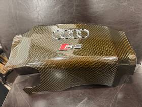 079103926m Audi Rs4 B7 Rear Engine Carbon Fiber Trim Cover Oem - P/n 2007 2008