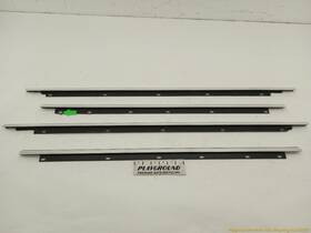 127.au1n06 Audi S4 A4 B7 Sedan Set Of Front And Rear Window Sweep Belt Strip Molding 02-08