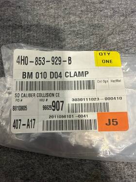 Audi 4l0-853-929-b 2011-2018 A8 S8 Roof Molding Trim Retainer Clamp Oem 4h0-853-929-b