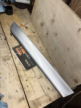 8e0853970 Audi 8e0853969 B6 B7 A4 S Rear Right Lower Door Blade Molding Trim Silver 02-08