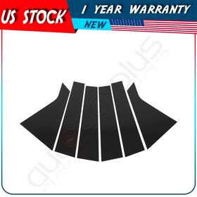 Adp1750530da Autodayplus 6pc Set Black Pillar Posts For 14-16 Chevy Impala Door Trim Piano Cover Kit