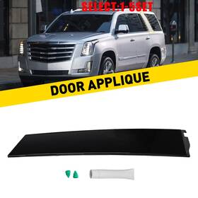 22837465 Auxito 926-245 Lh Rear Door Applique Gloss Black For 15-18 Escalade Suburban Yukon 1-5x