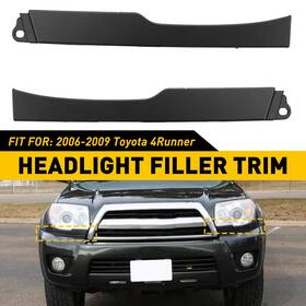 52513-35090 Auxito For 2006-2009 Toyota 4runner Front Bumper Grille Headlight Filler Trim Set Rh Lh