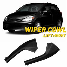 66894ed500 Auxito For 2007-2012 Nissan Versa Left Right Side Cowl Grille Outer Extension-trim Us