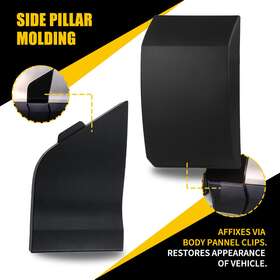 Ck4z61405a26a Auxito Front Door Trim Pillar Molding Upper Lower For 15-19 Ford Transit 150 250 350