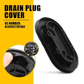 Fssgb-f150-97-24 Auxito Bed Oval Drain Plug Cover Cap 4l3z99277b76aa For 1999-2018 Ford F150 Truck 1-10x