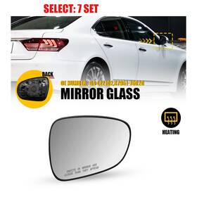 87961-76020 Auxito Ga-le2102 Right Mirror Glass Heated For Lexus Ls460 Ct200h Gs350 Es300ha 1-10x