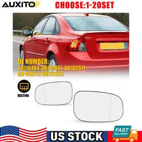 Ga-vo2112 Auxito Heated Mirror Glass Rh Lh Side For 08-13 Volvo C30 C70 S40 S60 S80 V50 V70 2-10x