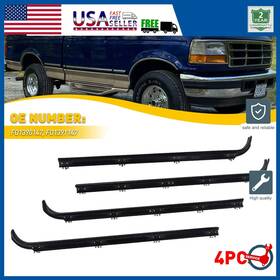 Mz-om0254 Auxito Door Window Seal Weatherstrip Belt 4 Piece For Set 1987-1997 Ford F150 F250 F350