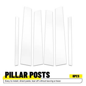Pp-02-13-g35 Auxito 6x Gloss Chrome Door Pillar Posts Cover Trim For Infiniti G35 G37 Sedan 02-2013
