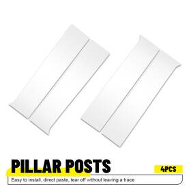 Pp-14-18-silverado Auxito For 2014-2018 Chevy Silverado Gmc Sierra Pillar Post Door Trim Cover Chrome 4pcs