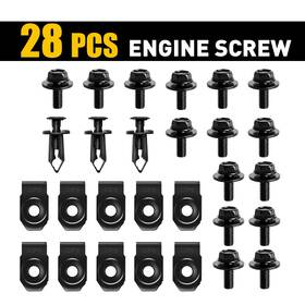 G37x Auxito U-nuts 10 Clips 3 Splash Shield Hardware Guard Kit Bumper Body Clip Bolt For Infiniti G35 G37