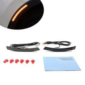 B-shiparts 550730672751 Sequential Side Marker Turn Signal Driving Light Drl Led For Honda Crv 2023-2024