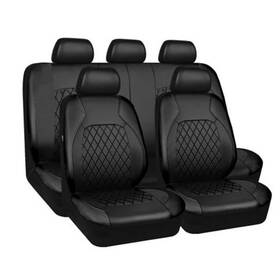 Cm-09e Bcsmmcar 9pc Front Rear Car Seat Covers Full Set Leather Protector Waterproof Accessories
