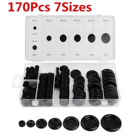 Ghu0170 Bcsmmcar Car Rubber Grommet Firewall Hole Plug Power Wiring Gasket 170pcs Assortment Kit