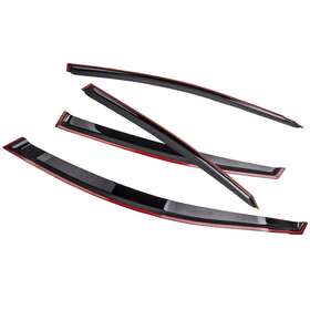 R25syn Bfo Smoke Window Sun Vent Visor Rain Guards For Hyundai Accent Sedan 2012-2017 New