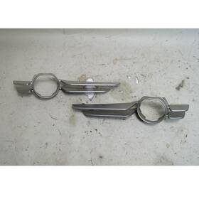 Bmw 51117016515 2000-2003 E46 3-series Coupe Front Bumper Fog Light Trim Pair Titanium Oem