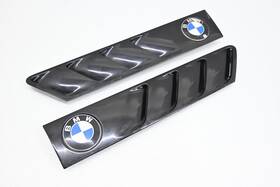 51130031434 Bmw 96-02 E36 Z3 Right And Left Hood Bonnet Air Vent Outlet Molding Set Blk Oem