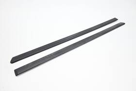 51131934181 Bmw 89-95 E34 5 Series Rear Door Molding Cover Trim Set Black Oem