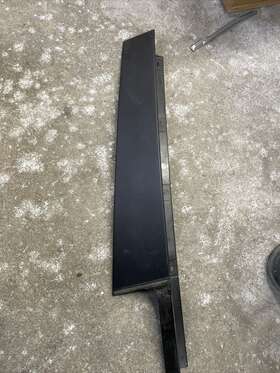 51357263379 Bmw 2012-2016 328i F30 Rear Driver Side Door B Pillar Molding Trim Black Oem