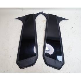 51357453305 Bmw 17-19 Bm F34 3-series Gt Lci B- Pillar Exterior Trim Covers High Gloss Black Oem