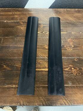 51437058149 Bmw 06-12 E90 3 Series Front Left And Right Door Sill Trim Cover Black Set Oem