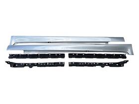7237065-04 Bmw 11-16 F10 535i Left And Right Side Skirt Rocker Panel Molding Bracket Set Oem