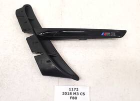 8056071 Bmw 15-18 Oem F80 M3 Left Driver Side Fender Wing Trim Molding Black