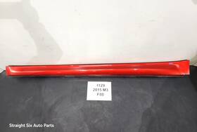 8059573 Bmw 15-18 Oem F80 M3 Sedan Left Driver Side Skirt Rocker Panel Red B50