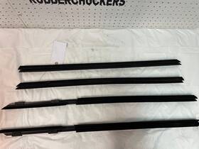 8159257 Bmw 97-03 M5 E39 525i 540i 530i 528i Door Window Molding Set Black Oem