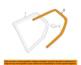 51377248146 Bmw Oem 11-16 X3-molding Trim Right