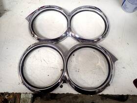 1182346 Buick Beautiful 1958 Roadmaster Limited Riviera Special Headlight Bezels Chrome