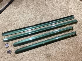 25732647 Buick 2000 - 2005 Lesabre Full Set Door Trim Moulding And Emblems Meander Green