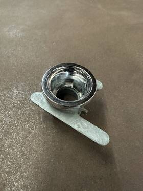 3084063 Cadillac 1980-92 Chrome Mirror Bezel Driver Side Fleetwood Brougham Deville Gm