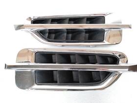Ajb88195 Cadillac 2007-2014 Escalade Chrome Pair Front Fender Trim Vent Grille Grill H44