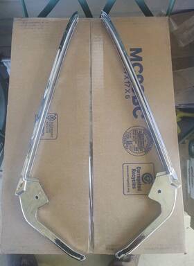 5715088 Cadillac Gm 1963 64 Convertible Series 62 Vent Window Frame Fronts Trim Rechromed