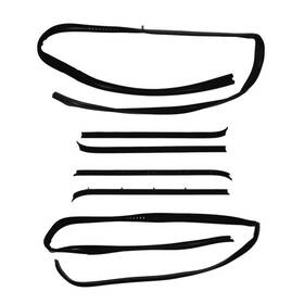 Kg2033 Caraccessory Window Sweep And Run Channel Weatherstrip Seal Kit 6pc For 1981-1991 Pickup Truck