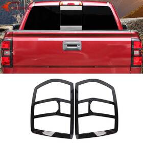 Chero20240920us11 Cherocar Carbon Fiber Rear Taillights Cover Frame For Chevy Silverado 2014-18 Accessories