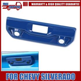 Meg20250325013 Cherocar Blue Rear Door Tailgate Handle Cover Trim For Chevy Silverado/gmc Sierra 22 Abs