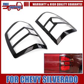 Cherocar Meg20250326010 Carbon Fiber For 2014-15 Chevy Silverado 1500 Front Headlight Lamp Frame Cover
