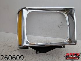 Chevrolet 14031218 Oem 1985 Blazer 2.8l Lh Headlight Trim Bezel With Marker Light