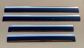 15949906 Chevrolet 2009-2014 Chevy Avalanche Driver Passenger Exterior Door Trim Set Black Oem