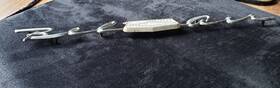 16977 Chevrolet Chevy Bel Air Rear Quarter Panel Chrome Emblems Scripts Oem