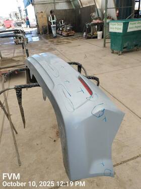 190-10100b Chevrolet Blue Rear Bumper Assembly Oem 17-20 Sonic