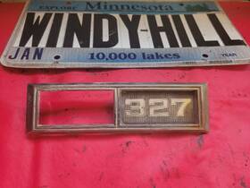 199.gm1n68 Chevrolet 1968 327 Emblem 3920874
