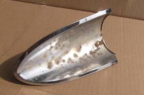 3738977 Chevrolet 1957 Belair Lh Hood Chrome Trim Gm
