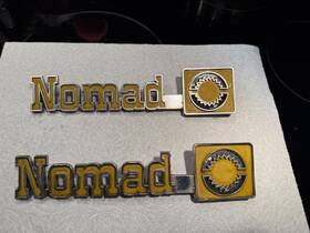 460063 Chevrolet Chevy Van G-20 G10 Truck Nomad Fender Emblem Vintage Oem 460063 Chevrolet Chevy Van G-20 G10 Truck Nomad Fender Emblem Vintage Oem