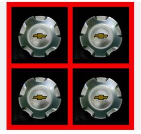 9596007 Chevrolet 4pc New2007-2013 Chevy Silverado Tahoe Avalanche Suburban Wheel Hub Center Cap
